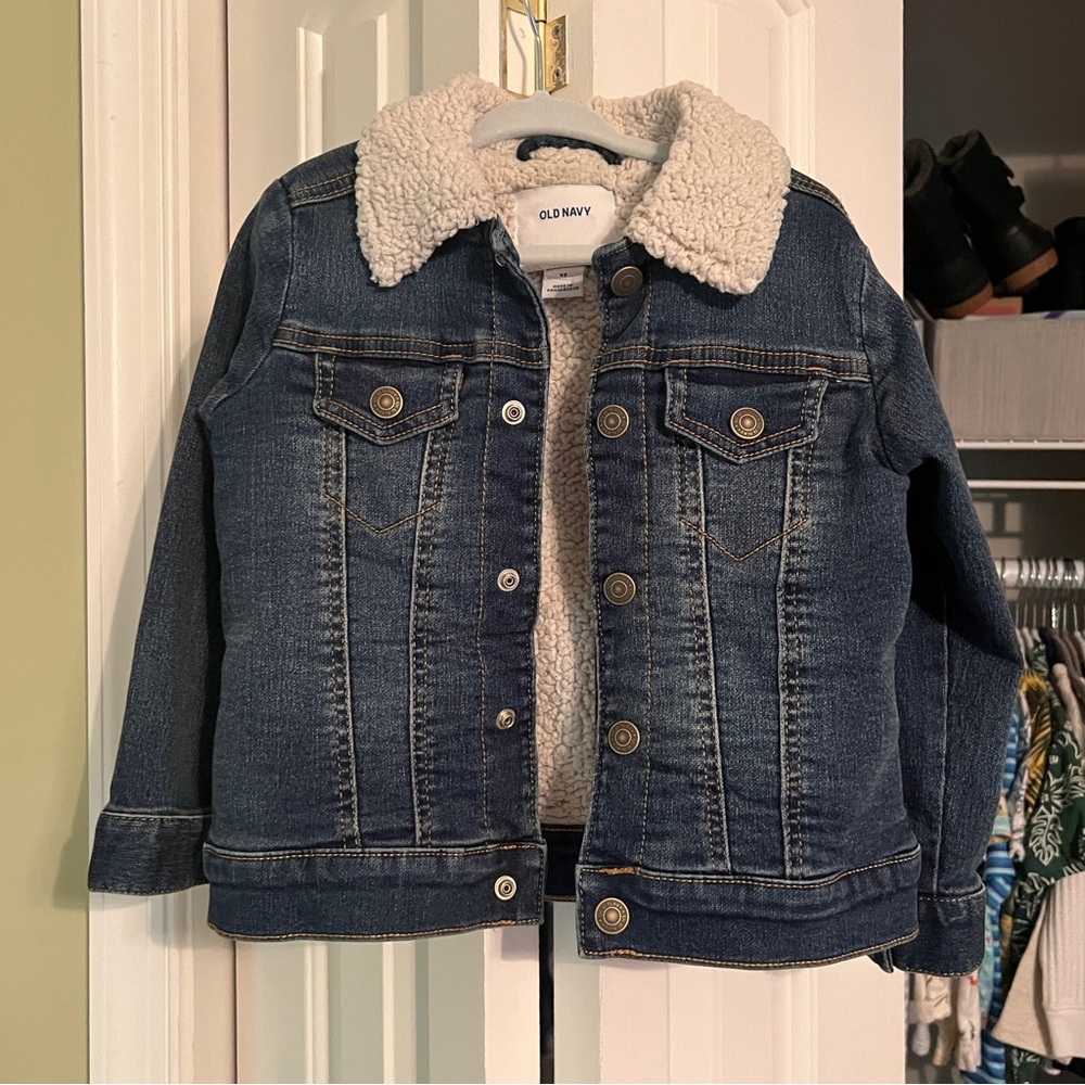 Old Navy Jean Jacket Sherpa Lined